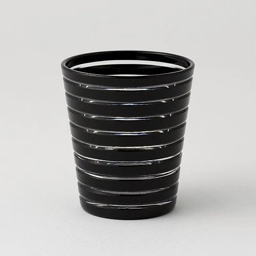 EDOKIRIKO KUROCO Ring Old Black Japanese Soda Glass