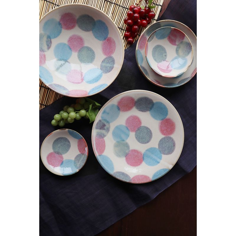 Size4 Plate - Pink Tenda Set of 5