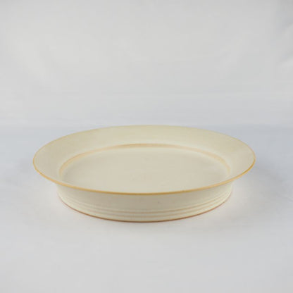 Kiyomizu Ware  Series "Mat" Rimmed Plate - ขนาดกลาง