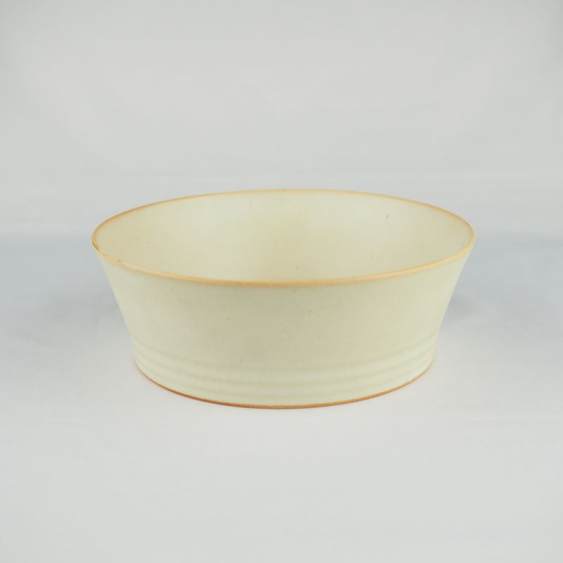Mat Bowl Shallow M Kaoline Handmade Kyo-yaki/Kiyomizu-yaki JAPAN fuuu BRAND