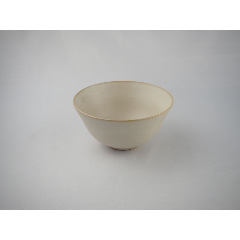 Mat Rice Bowl M Kaoline Handmade Kyo-yaki/Kiyomizu-yaki JAPAN fuuu BRAND