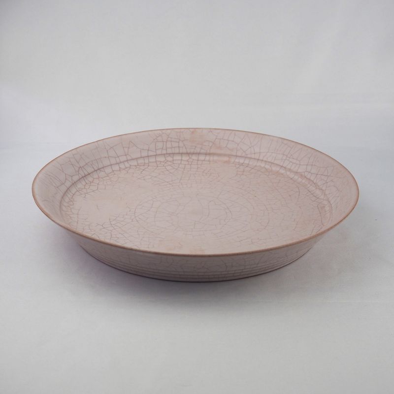 Hibiki Rim Plate L Kaoline Handmade Kyo-yaki/Kiyomizu-yaki JAPAN fuuu BRAND