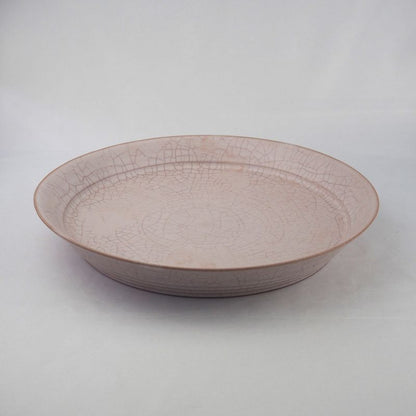 Kiyomizu Ware Series "Hibiki" Rimmed Plate - Size Large