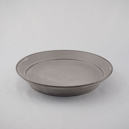 Kiyomizu Ware  Series "Mat" Rimmed Plate - ขนาดกลาง