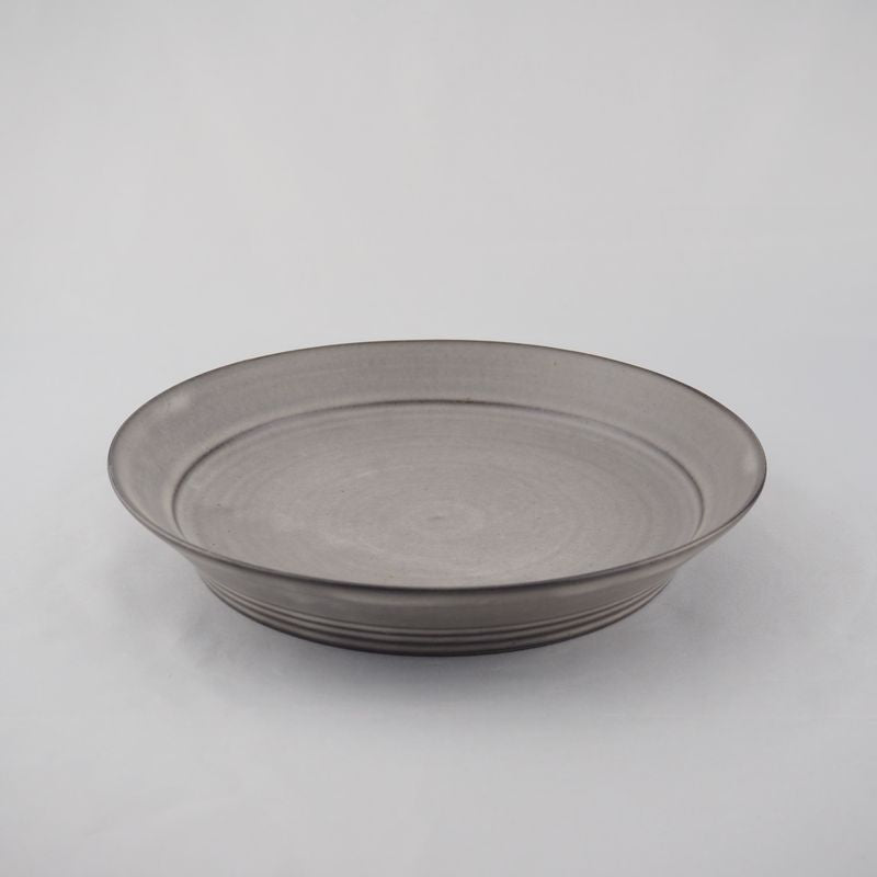 Kiyomizu Ware Series "Mat" Rimmed Plate - Size Large