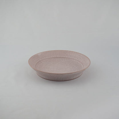 Kiyomizu Ware Series "Hibiki" Rimmed Plate - Size Small