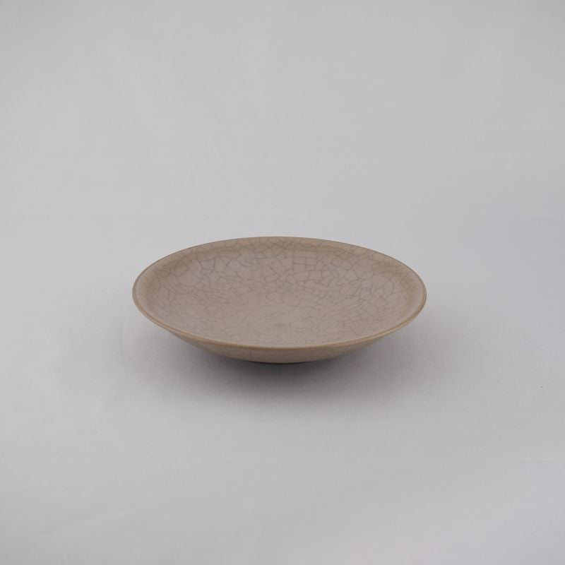 Hibiki Plate Round S Kaoline Handmade Kyo-yaki/Kiyomizu-yaki JAPAN fuuu BRAND