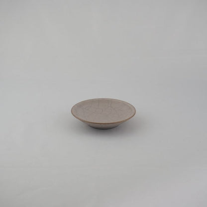 Hibiki Plate Round SS Kaoline Handmade Kyo-yaki/Kiyomizu-yaki JAPAN fuuu BRAND
