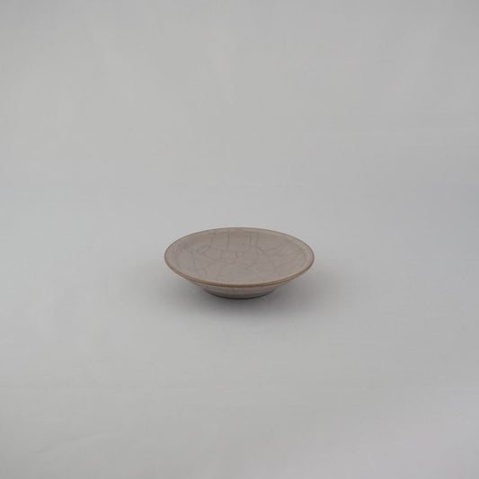 Hibiki Plate Round SS Kaoline Handmade Kyo-yaki/Kiyomizu-yaki JAPAN fuuu BRAND