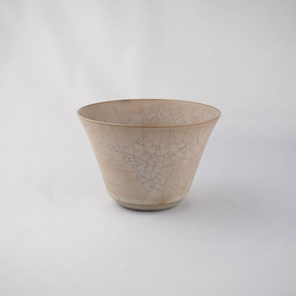 Hibiki Bowl Deep Kaoline Handmade Kyo-yaki/Kiyomizu-yaki JAPAN fuuu BRAND