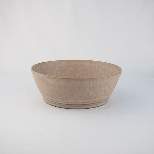 Hibiki Bowl Shallow M Kaoline Handmade Kyo-yaki/Kiyomizu-yaki JAPAN fuuu BRAND