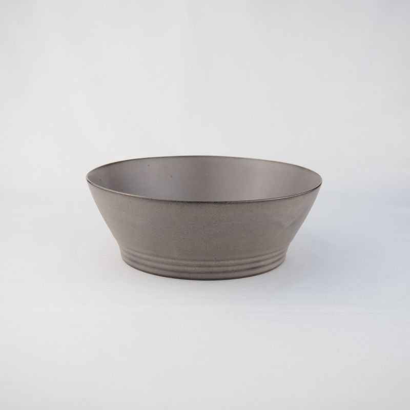 Kiyomizu Ware Series "Mat" Shallow Bowl - Size Medium