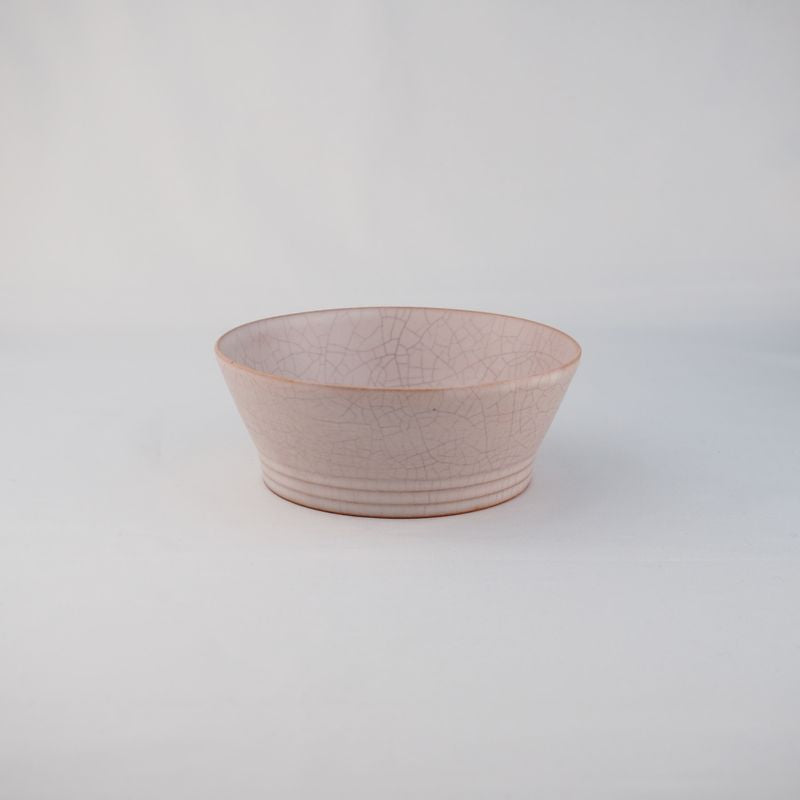 Kiyomizu Ware Series "Hibiki" Shallow Bowl - Size Small