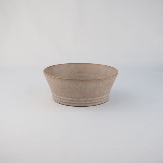 Hibiki Bowl Shallow S Kaoline Handmade Kyo-yaki/Kiyomizu-yaki JAPAN fuuu BRAND