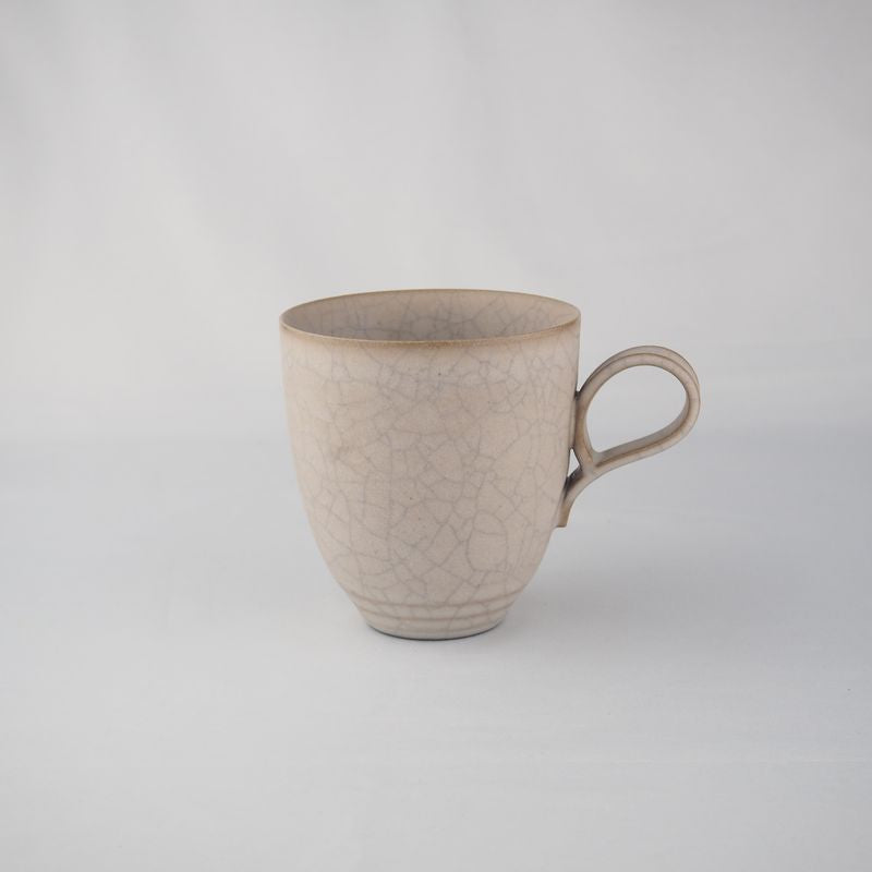 Hibiki Mug Round Kaoline Handmade Kyo-yaki/Kiyomizu-yaki JAPAN fuuu BRAND