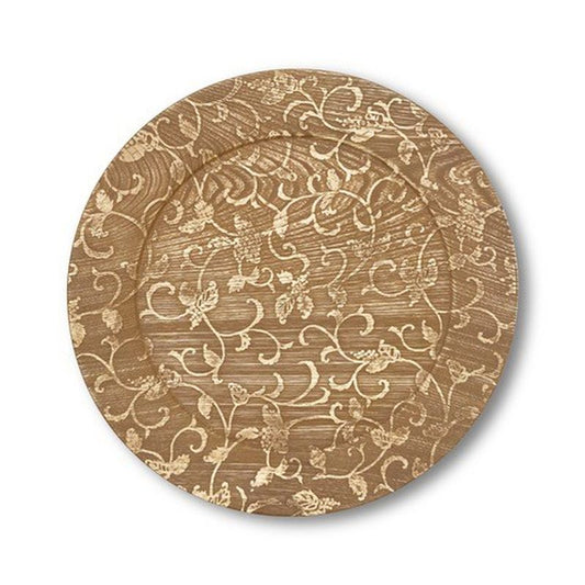 Grapevine Arabesque Ornamental Plate Castor Aralia Glass Coating SANSAI BRAND