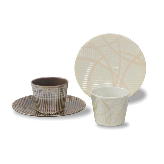 Syoji Cup And Plate Pair Mino Ware JAPAN The Modern Japanism BRAND