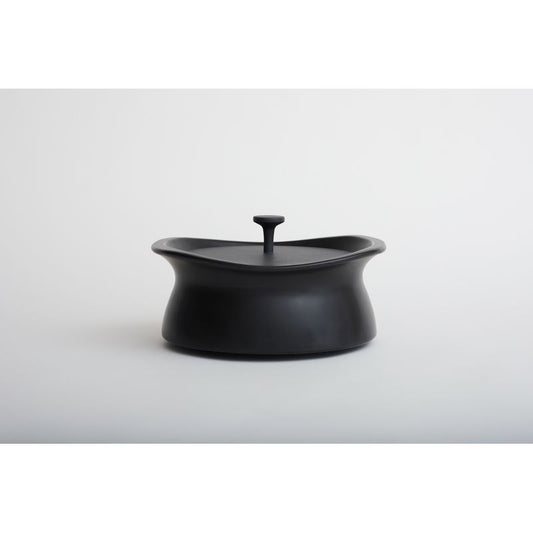 MOLATURA best pot 25cm shallow Heat Storage Clay Pot Cook Bankoyaki Japan