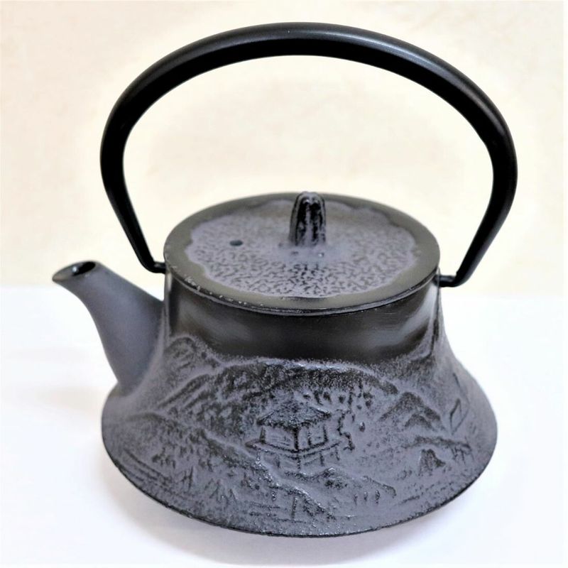 Fujita Nambu Kyusu Iron Kettle Tea Pot Mount Fuji Water 0.3L Direct Fire