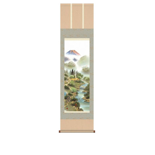 I.S.M Good Luck Hanging Scroll Fusui 4 Goddess Sayama Suihitsu 44.5x164cm Japan