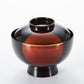 isuke Miso Soup Bowl with lid "Byakudan" Handmade Urushi Lacquerware Japan
