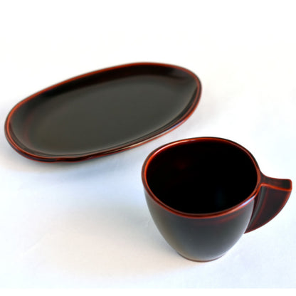 Coffee Cup Set - Distorted Cup and Saucer