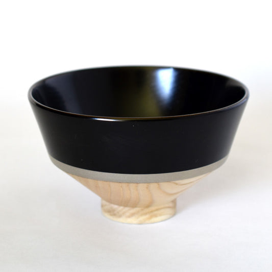 isuke Rice Miso Soup Bowl KOROMO Handcrafted Wooden Urushi Lacquerware Japan