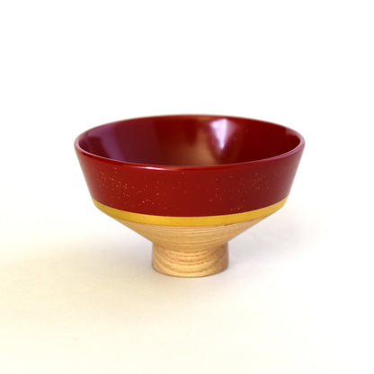 isuke Sake Cup Guinomi "KOROMO" Handcrafted Wooden Urushi Lacquerware  Japan