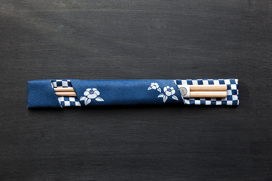 R4Yours Yukata Fabrics Essstäbchen-Beutel aus Stoff, 20 Muster, 1 Paar Essstäbchen-Set