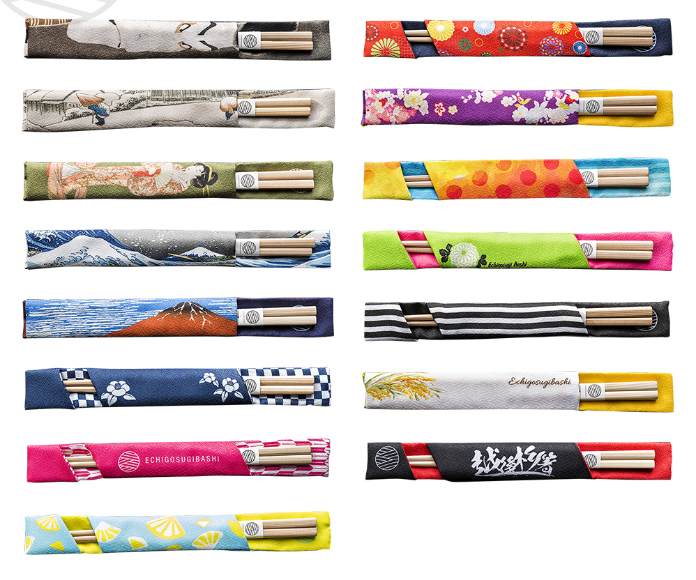 R4Yours Yukata Fabrics Cloth Chopsticks Bag 20 Patterns 1 Pair Chopsticks Set 
